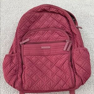 Vera Bradley Quilted Backpack - Deep Red